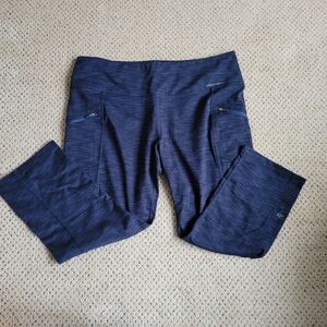 Eddie Bauer, Navy, Crop Stretch Pants, Large